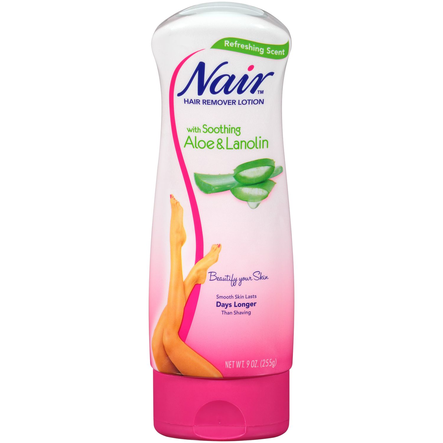 Nair Hair Remover Lotion for Body & Legs Aloe & Lanolin - 9.0 Oz