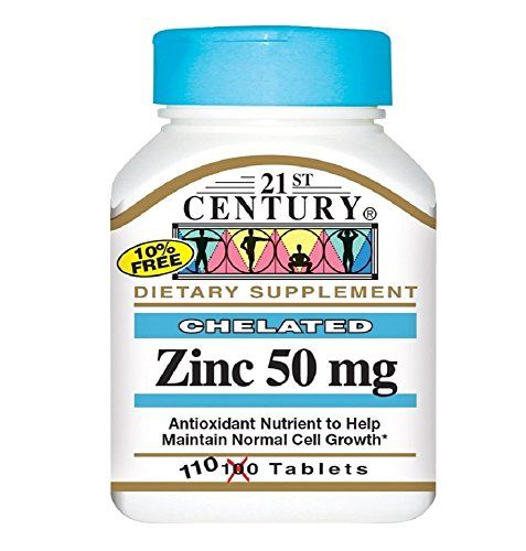 Zinc 110 Tabs by 21st Century