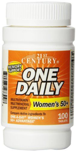21st Century One Daily  Women S 50+  Multivitamin Multimineral  100 Tablets