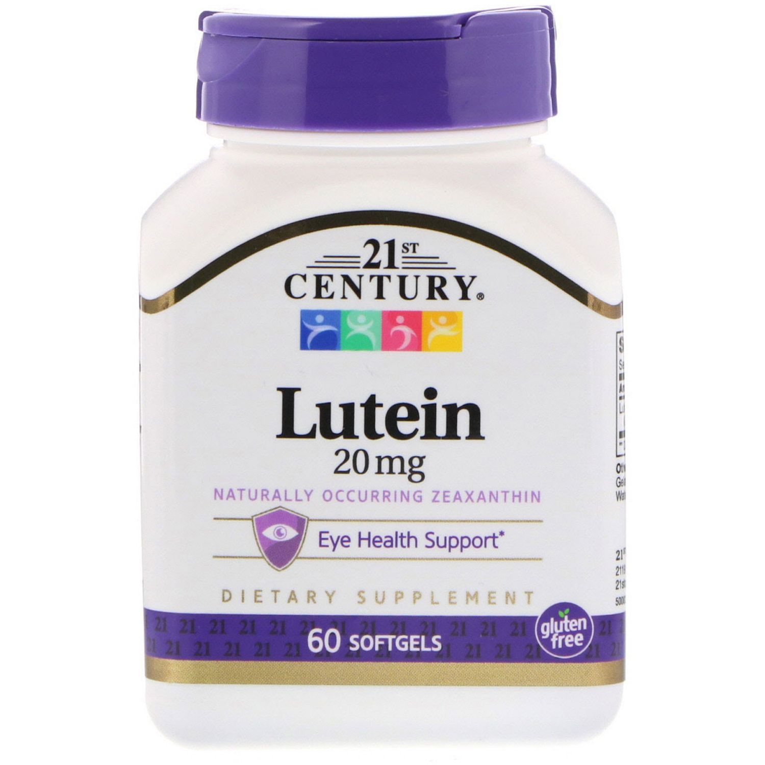 21st Century Lutein 20mg Softgels - 60.0 Ea