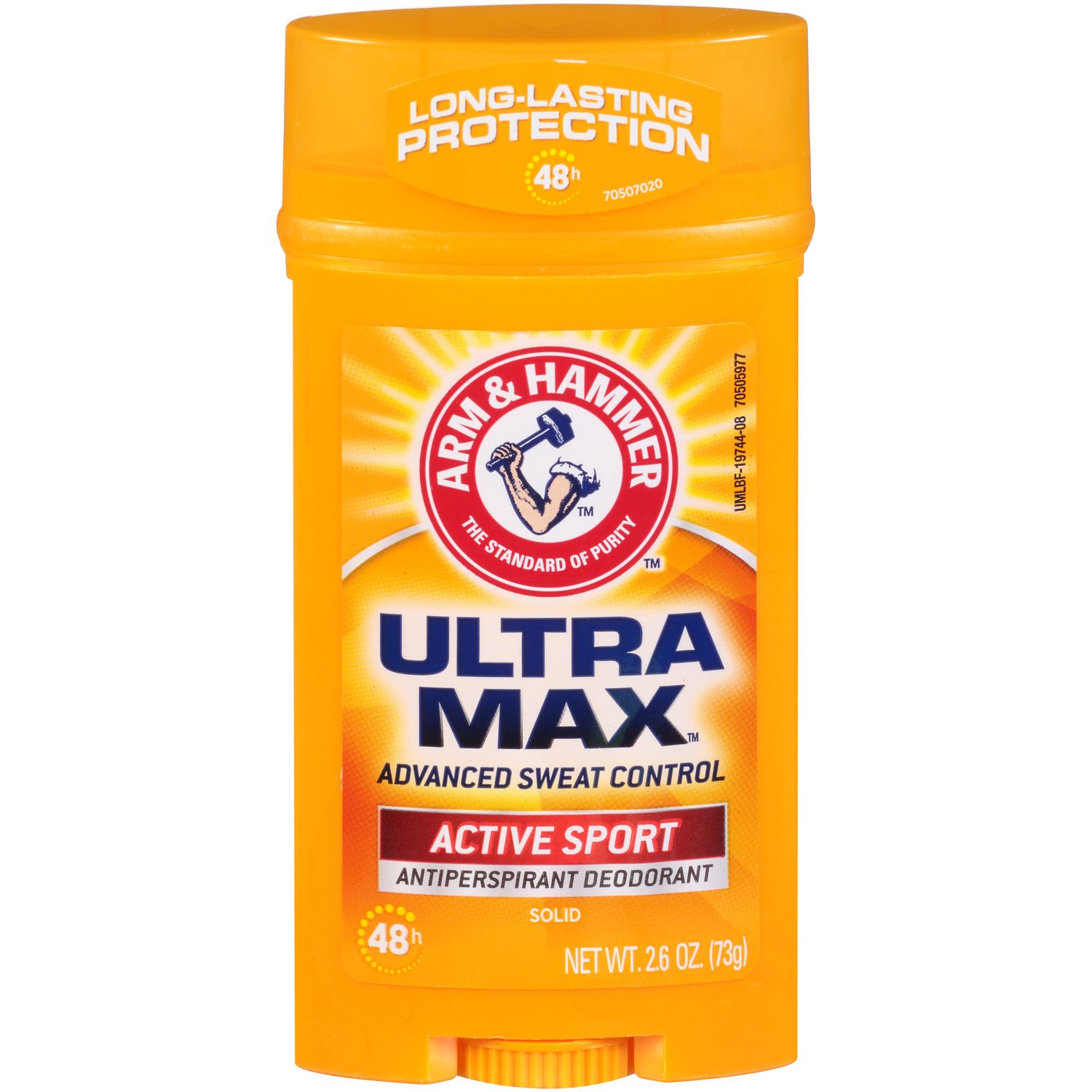 ARM & HAMMER ULTRA MAX Deodorant- Active Sport- Solid Stick - 2.6oz