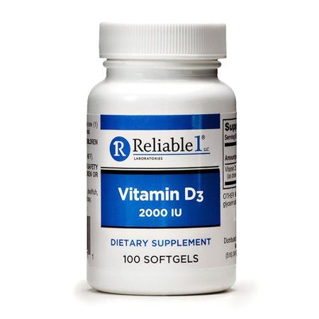 VITAMIN D3 2000IU SOFTGEL 100CT RELIABLE