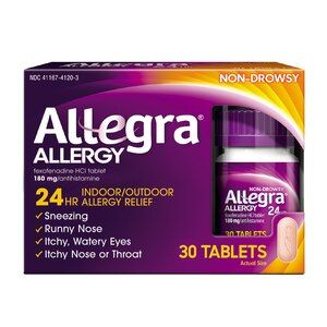 Allegra Adult 24HR Non-Drowsy Allergy Symptom Relief  30 Tablets