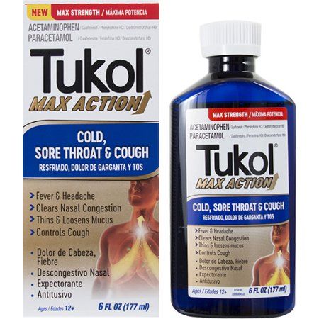 Tukol Cold/Sore Throat & Cough Relief Liquid - 6.0 Oz