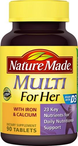 Nature Made Multivitamin for Her Tablets - 90.0 Ea