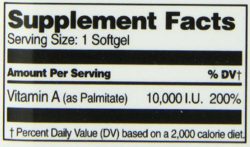 Vitamin a 10000 IU 110 Softgels by 21st Century