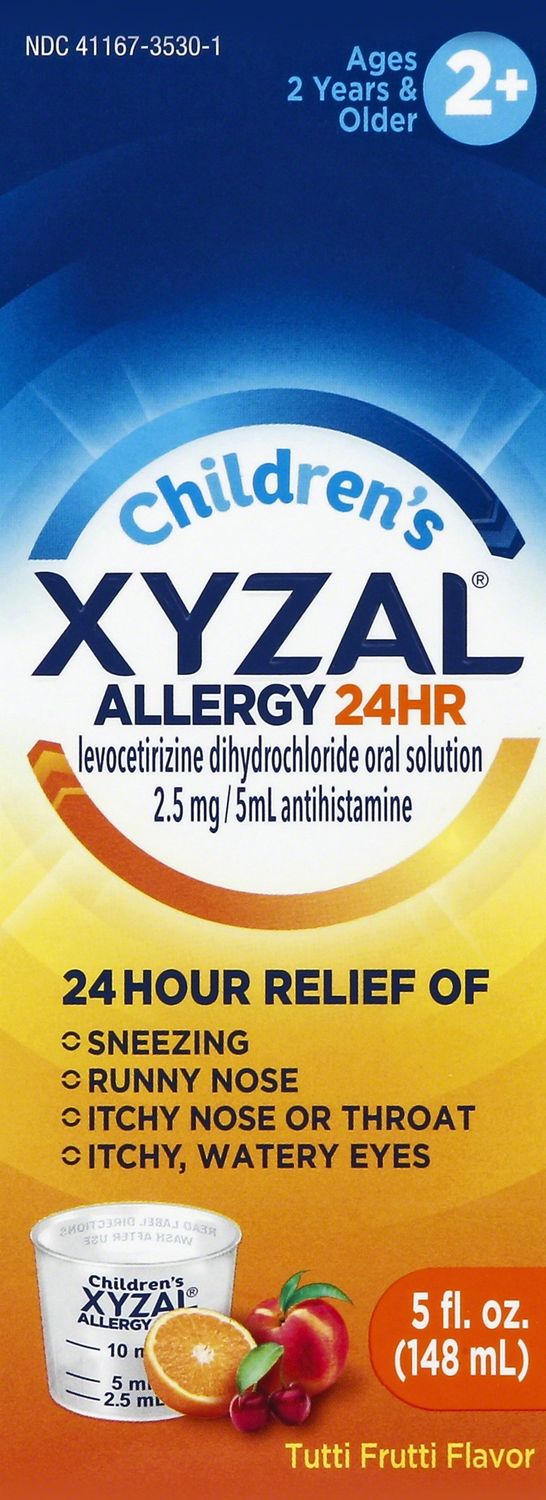 XYZAL Children's Oral Solution 24 HR Tutti Frutti - 5.0 Fl Oz