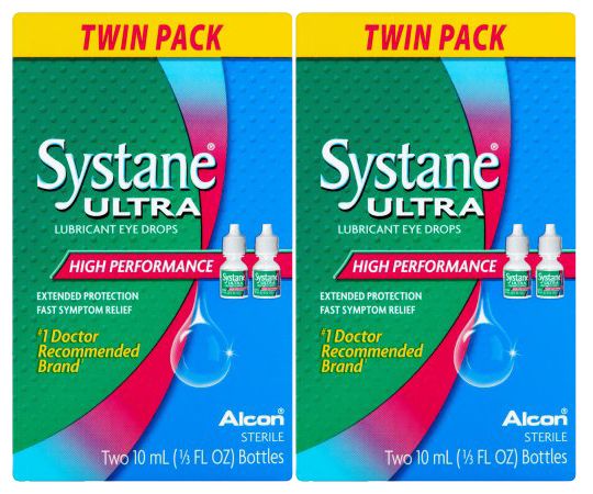 Systane Ultra Dry Eye Care Symptom Relief Eye Drops  Twin Pack
