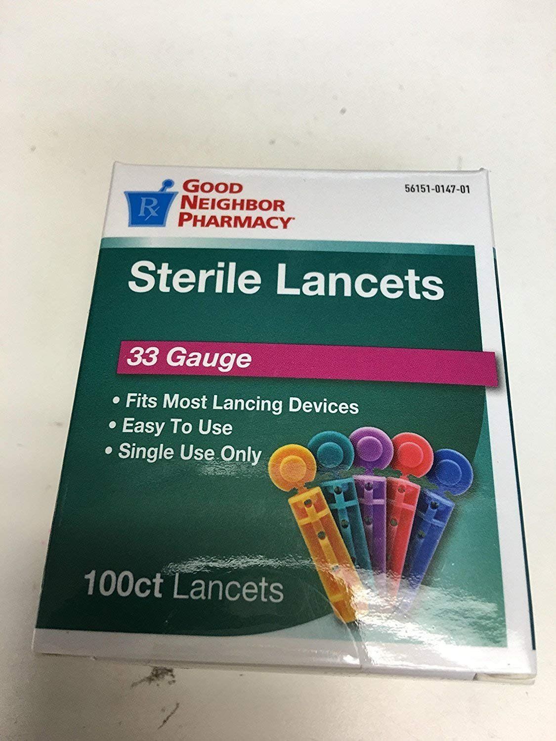 Trueplus Sterile Lancets 33 Gauge 100 Each by Trueplus