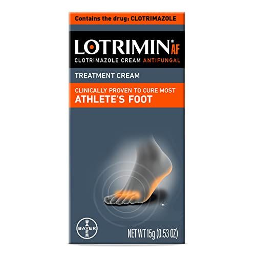 Lotrimin AF Cream for Athlete's Foot, Clotrimazole 1% Antifungal Treatment, Clinically Proven Effective Antifungal Treatment of Most AF, Jock Itch and