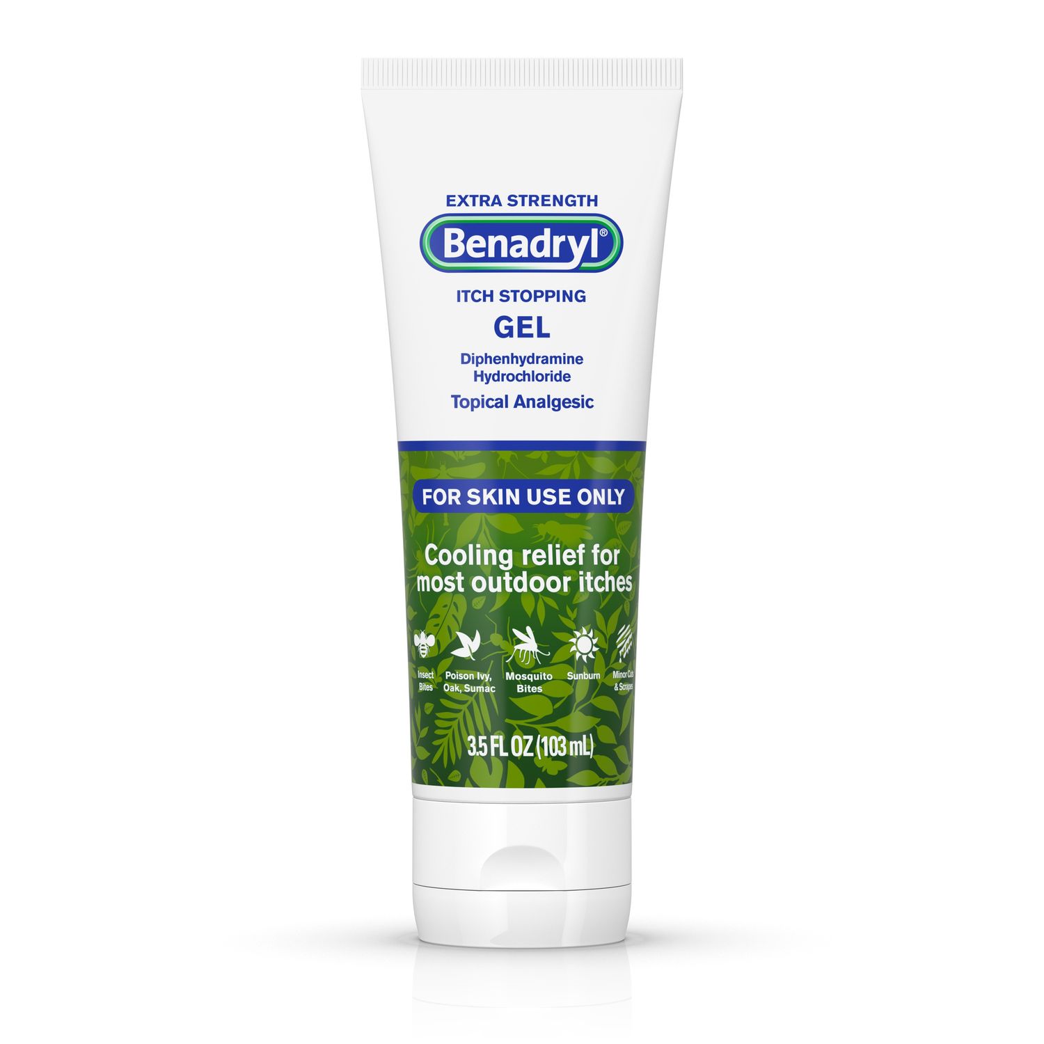 Benadryl Itch Stopping Gel, Extra Strength - 3.5 Fl Oz