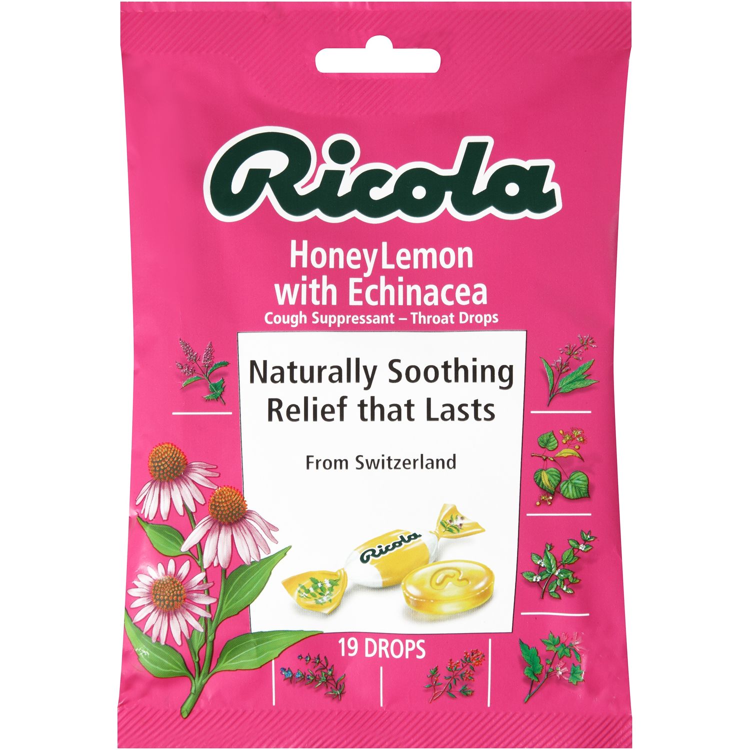 Ricola Cough Drops Honey Lemon - 19.0 Ea