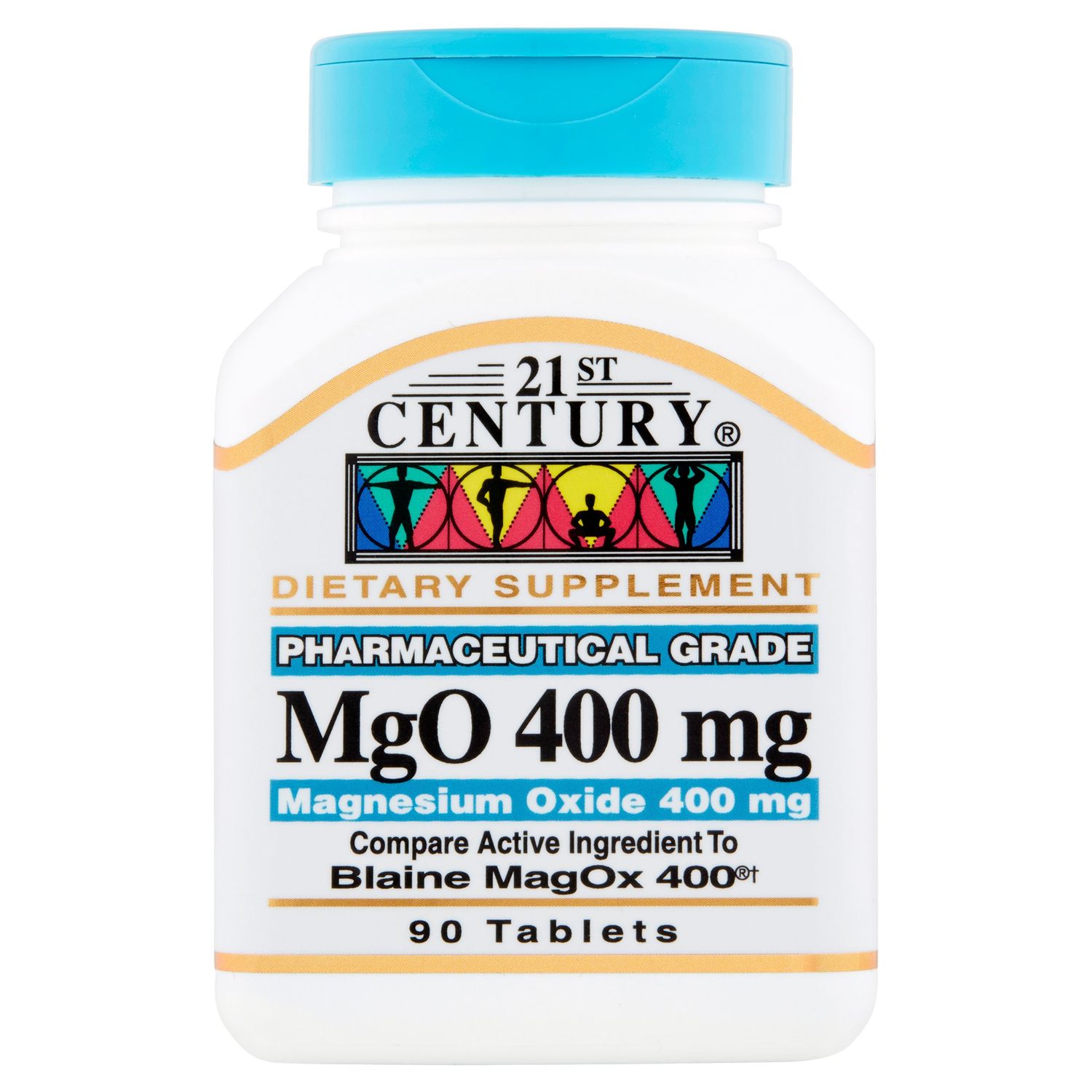 21st Century MgO Magnesium Oxide Tablets  400 Mg  90 Count