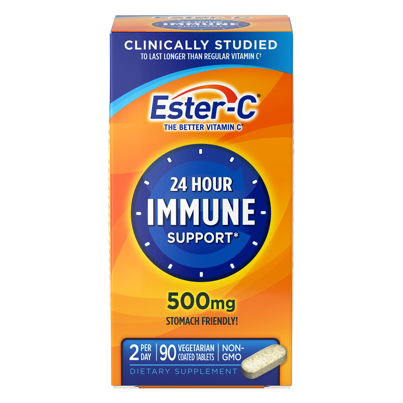 Ester C 500 Mg Vitamin C Vitamin Supplement Coated Tablets - 90.0 Ea