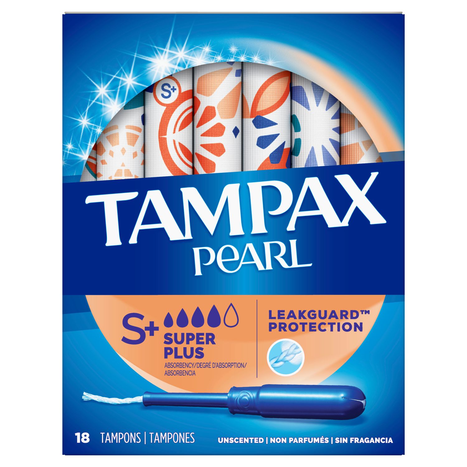 Tampax Tampons Super Plus Absorbency, Unscented Unscented, Super Plus - 18.0 Ea