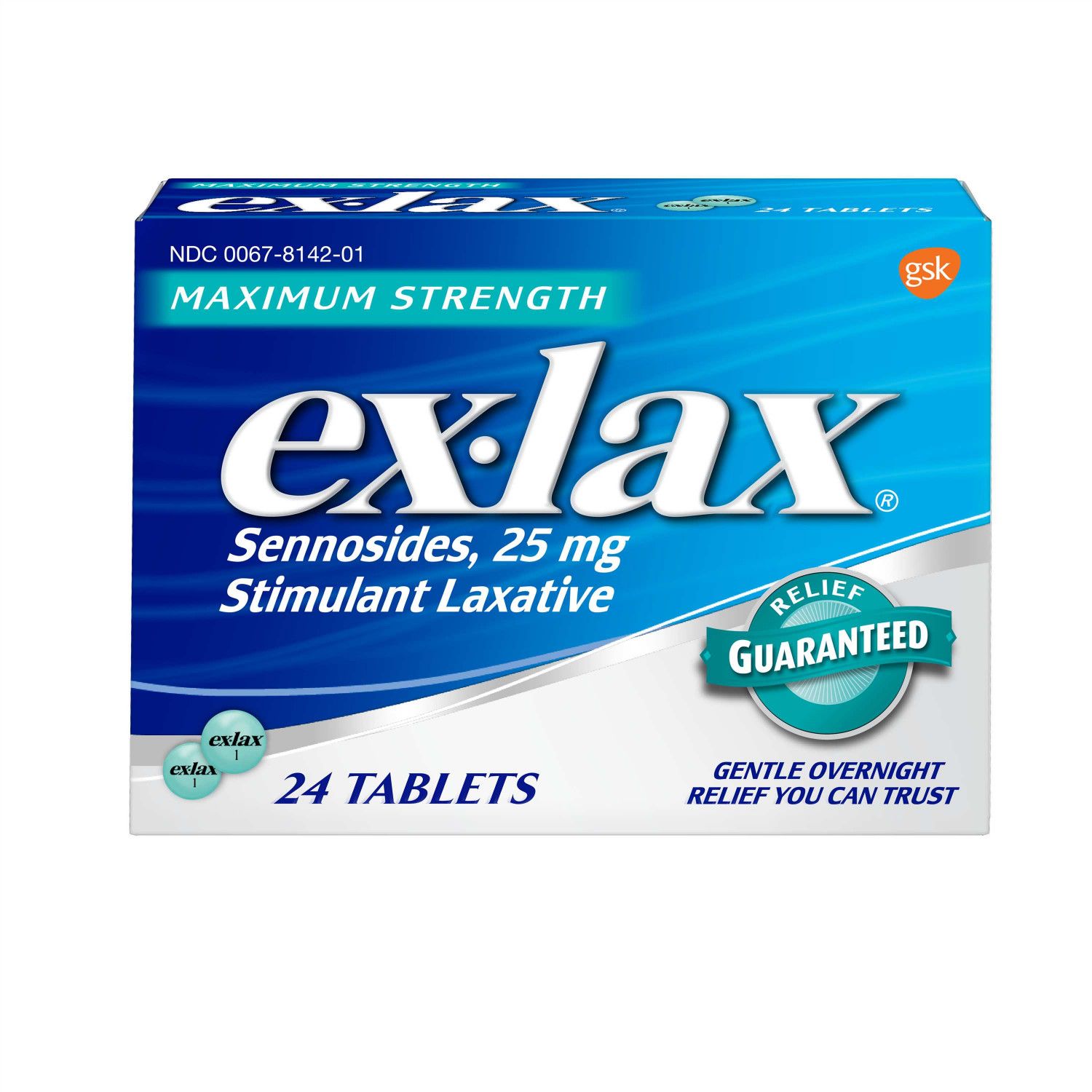 Ex-lax Maximum Strength Stimulant Laxative Pills - 24.0 Ea