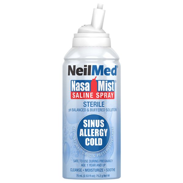 Nasamist Isotonic Saline Spray for Allergy & Sinus Sufferers 75 Ml by Neilmed