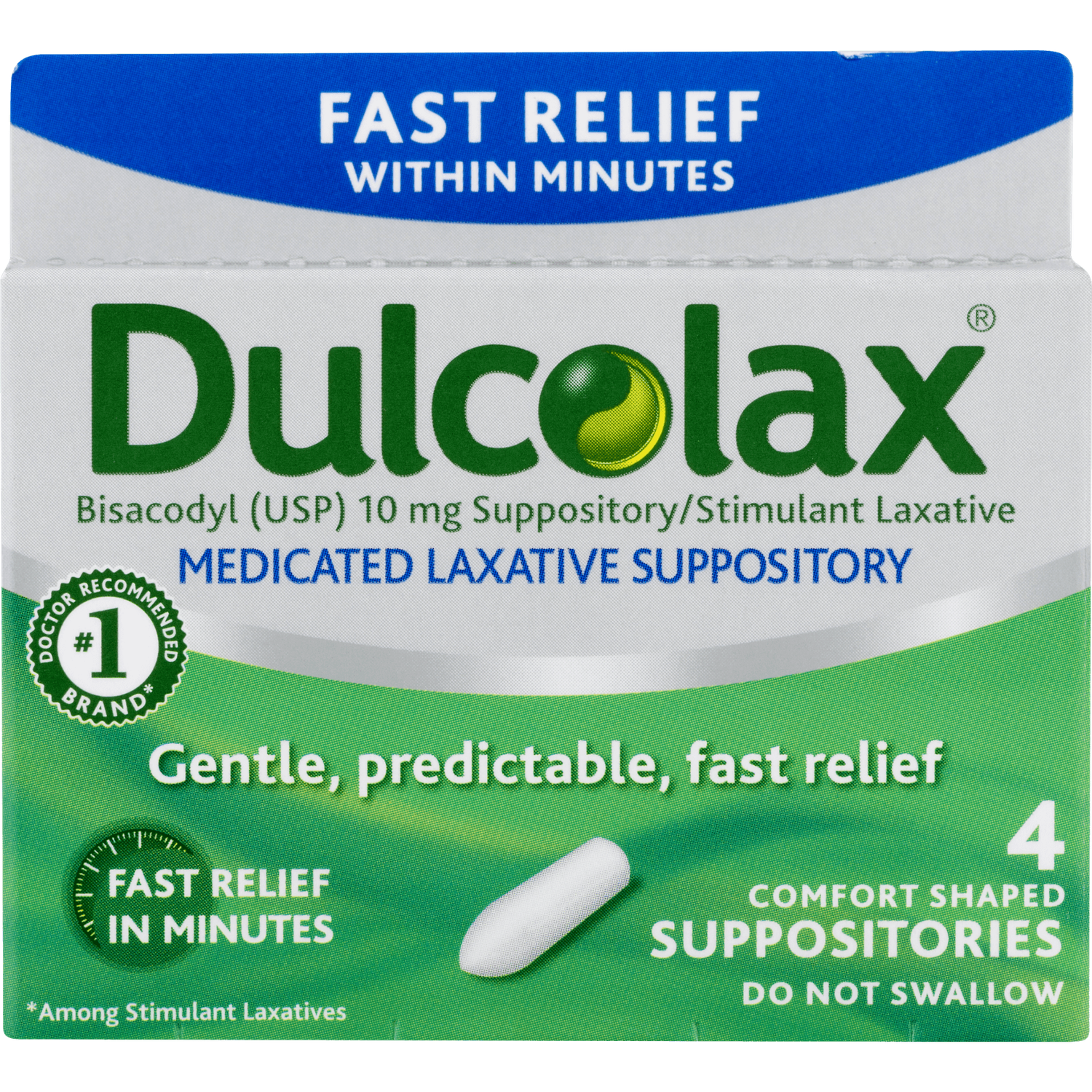 DULCOLAX 10MG SUPPOSITORY 4CT