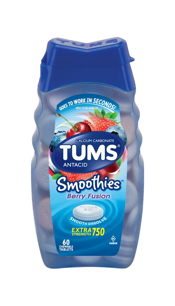 TUMS SMOOTHIE TABLET BERRY 60CT