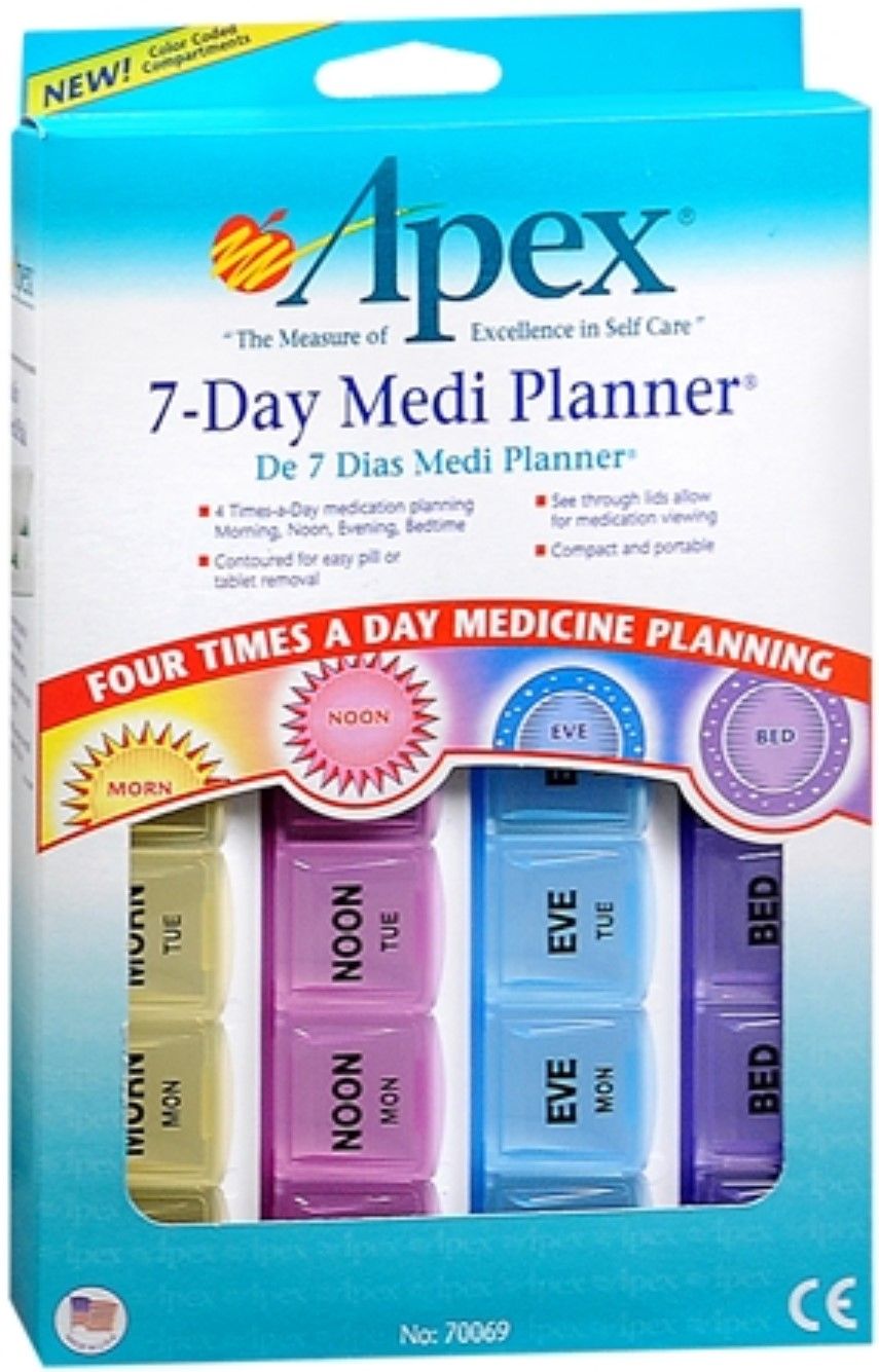 Apex 7-Day Medi Planner 1 Each