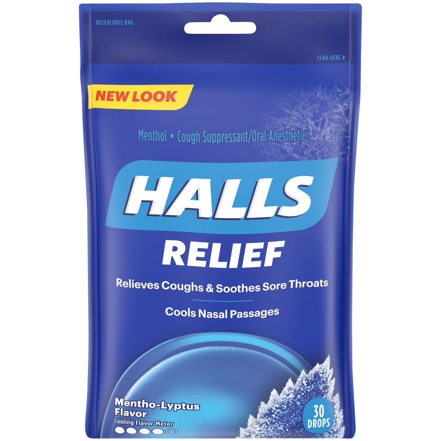 HALLS BAG MENTHO-LYPTUS 30CT