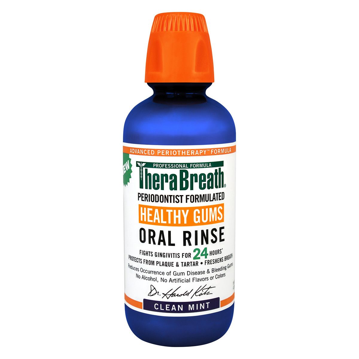 TheraBreath Healthy Gums Oral Rinse Clean Mint - 16.0 OZ
