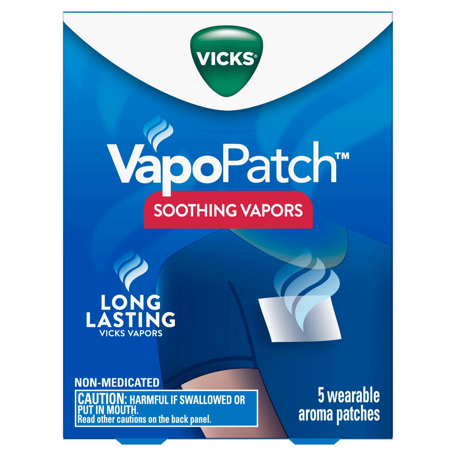 Vicks VapoPatch with Soothing Non-Medicated Vapors - 5.0 Ea