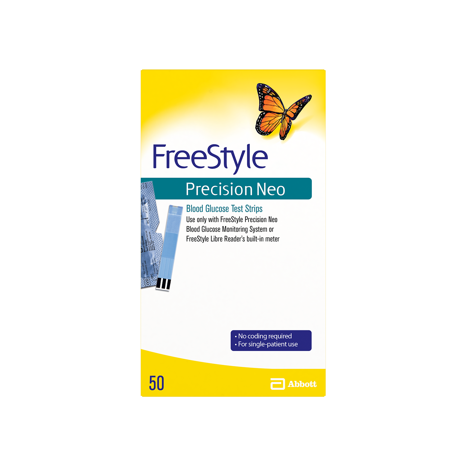 FreeStyle Precision Neo Test Strip - 50.0 Ea