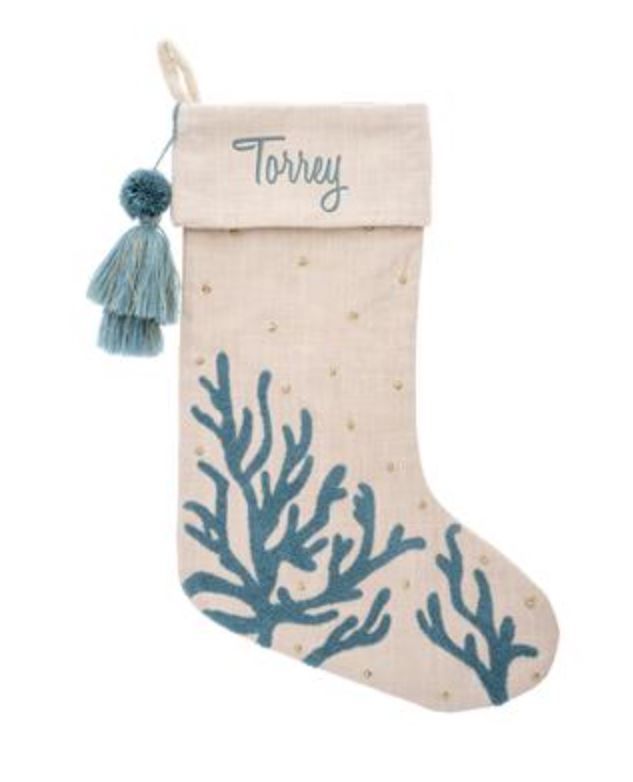 HOLIDAY STOCKING CORAL