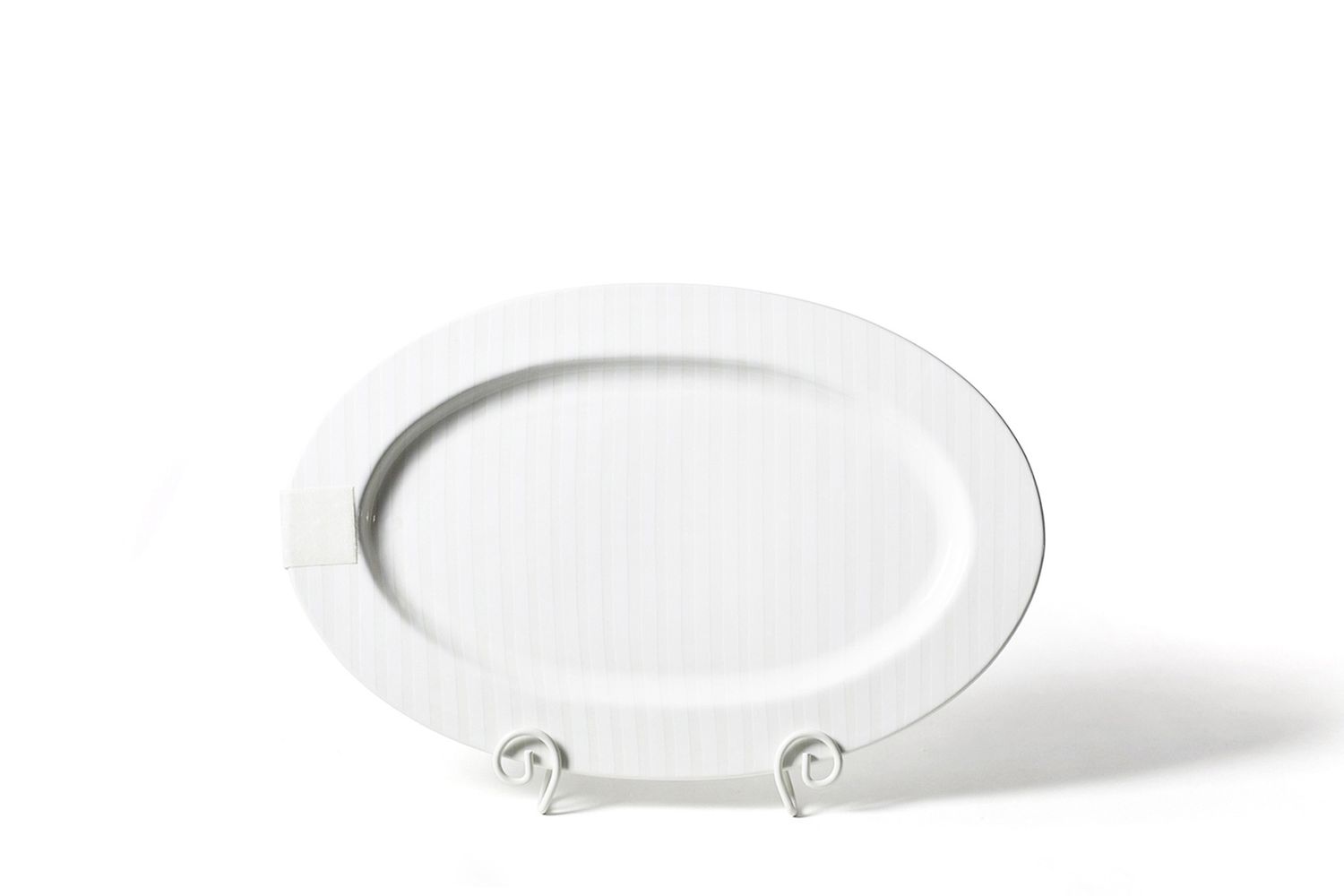 White Stripe Big Entertaining Oval Platter