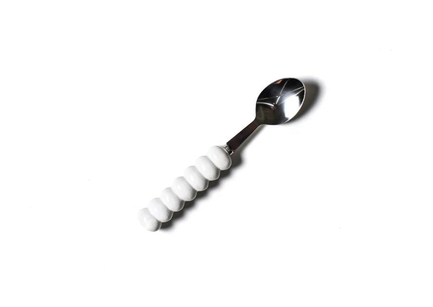 Signature Knob Serving Spoon White