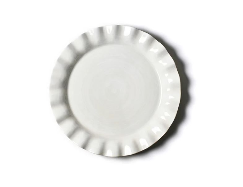 Signature 13 Ruffle Round Platter White