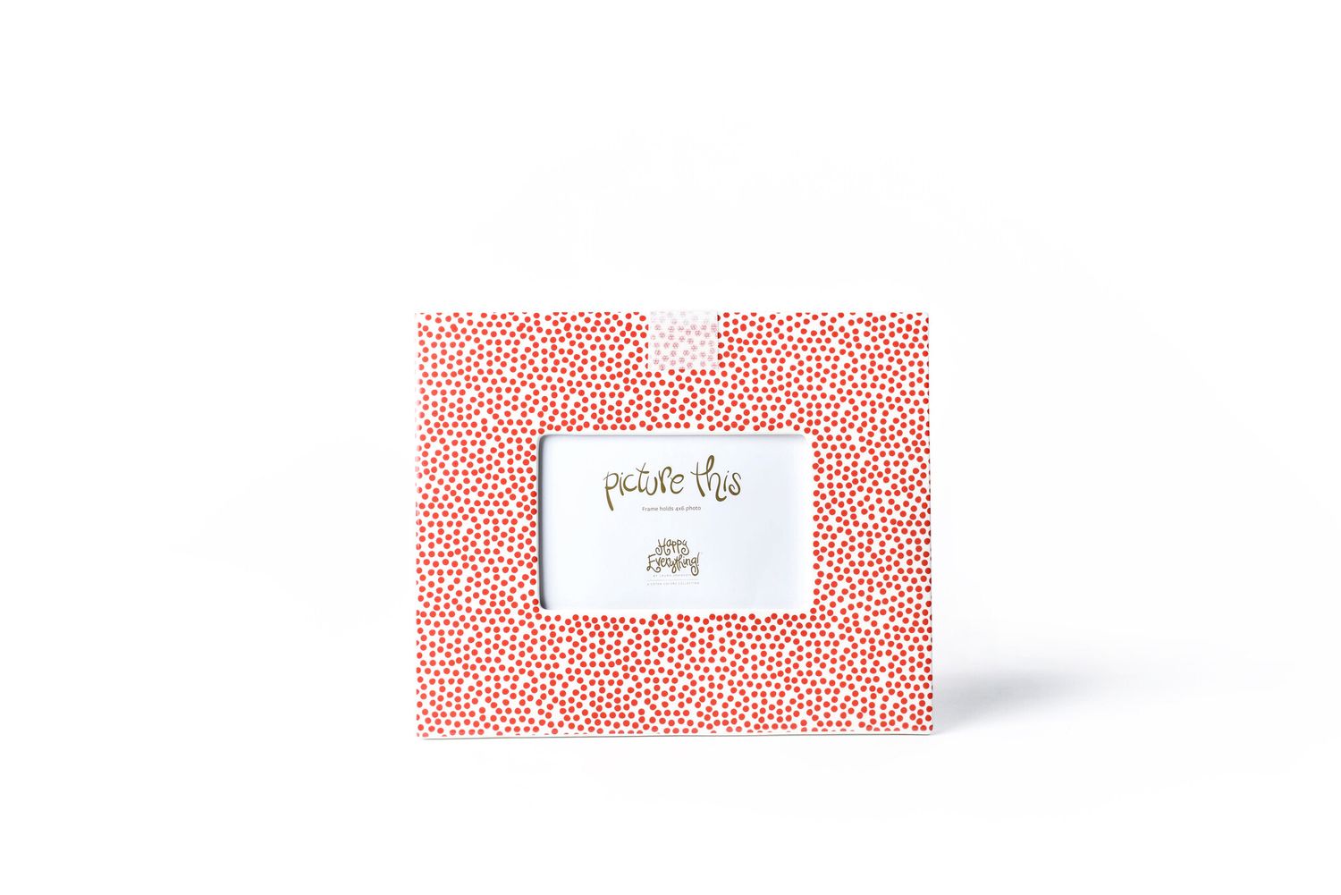 Red Small Dot Mini Rectangle Frame