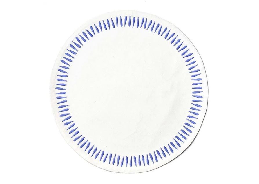 Iris Blue Drop Round Placemat Set of 4