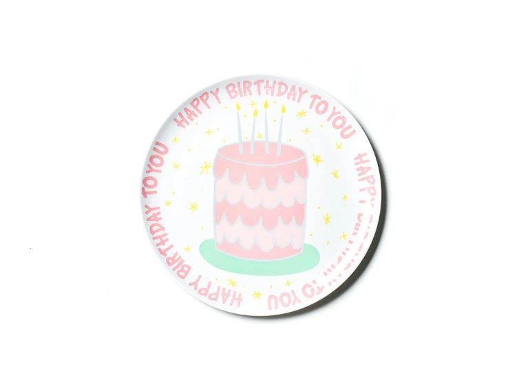 Gingham 10&quot; Melamine Dinner Plate Pink