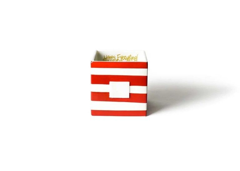Red Stripe Medium Mini Nesting Cube