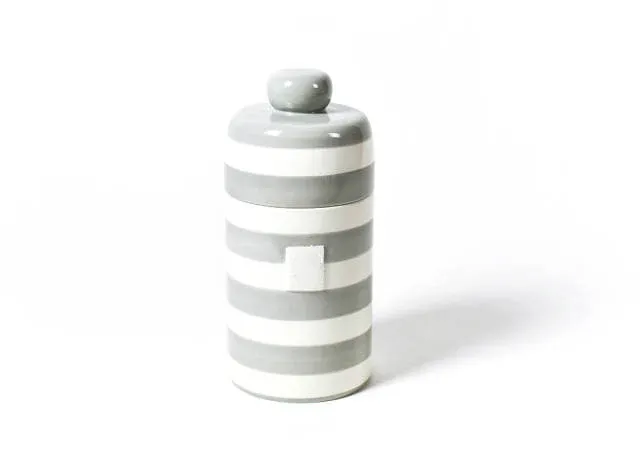 Stone Stripe Happy Everything Mini Canister
