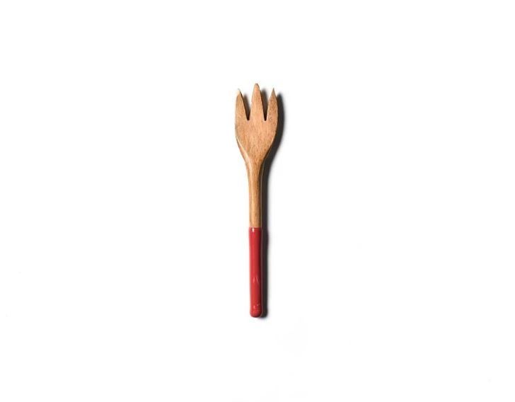 Fundamental Red Wood Slim Appetizer Fork