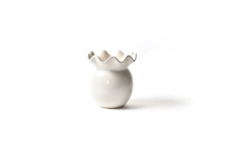 Signature White Ruffle Vase