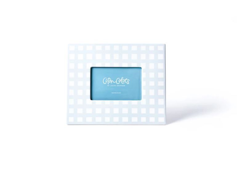 Gingham 11 Frame Blue