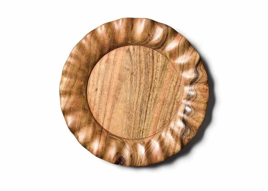 Fundamental Wood 13 Ruffle Platter