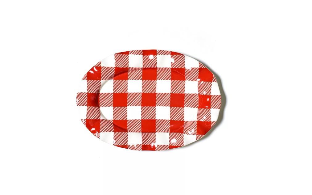 Buffalo 15 Oval Platter Red