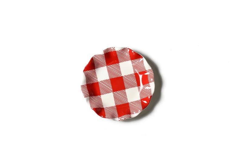 Buffalo Ruffle 8 Salad Plate Red