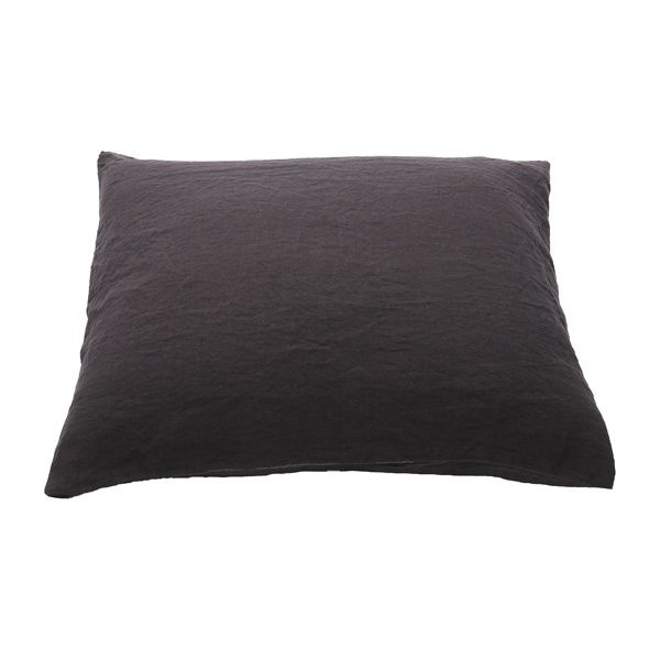 Gray linen pillow