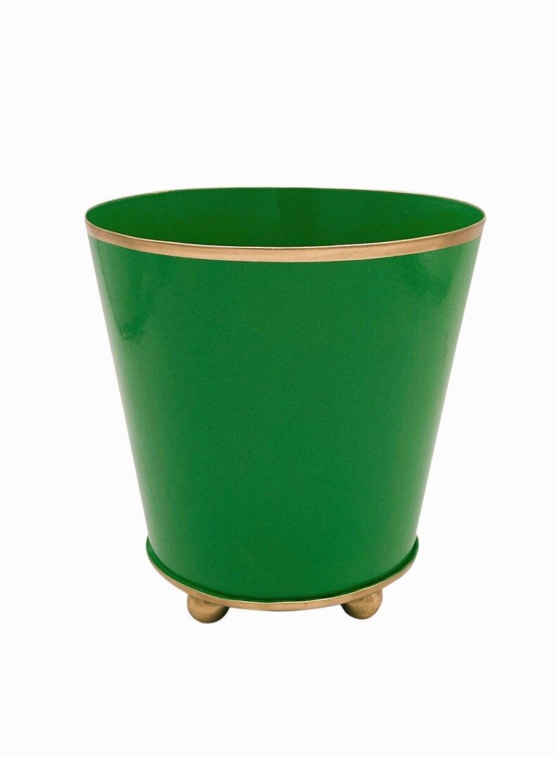 green 4&quot; cache pot