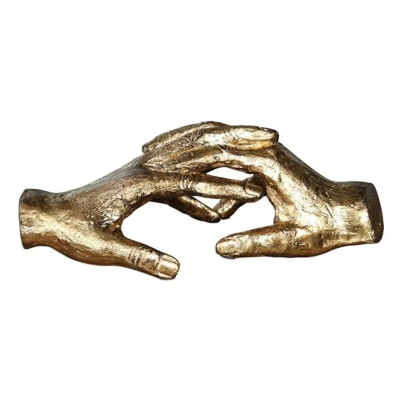 Gold holding hands