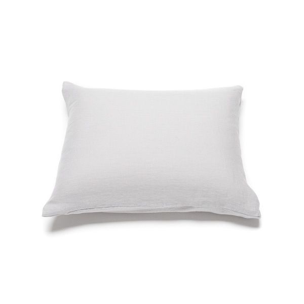 Light gray linen pillow