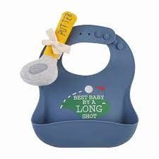 Golf Bib &amp; Rattle Set