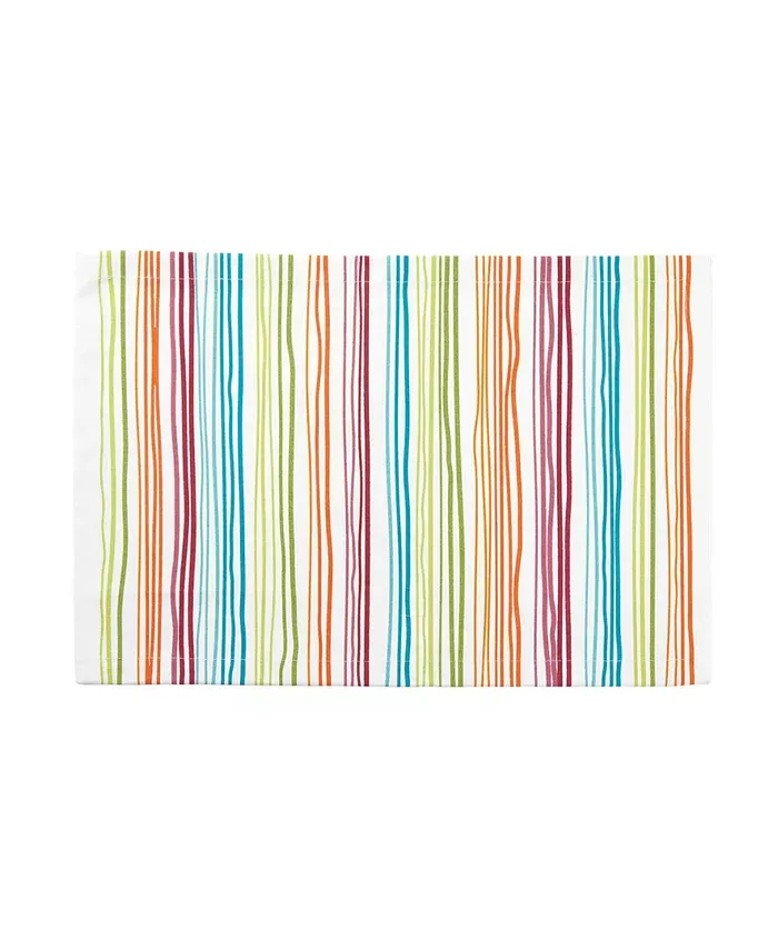 rainbow stripe placemat