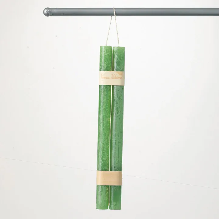 Green Taper Hanging Pair